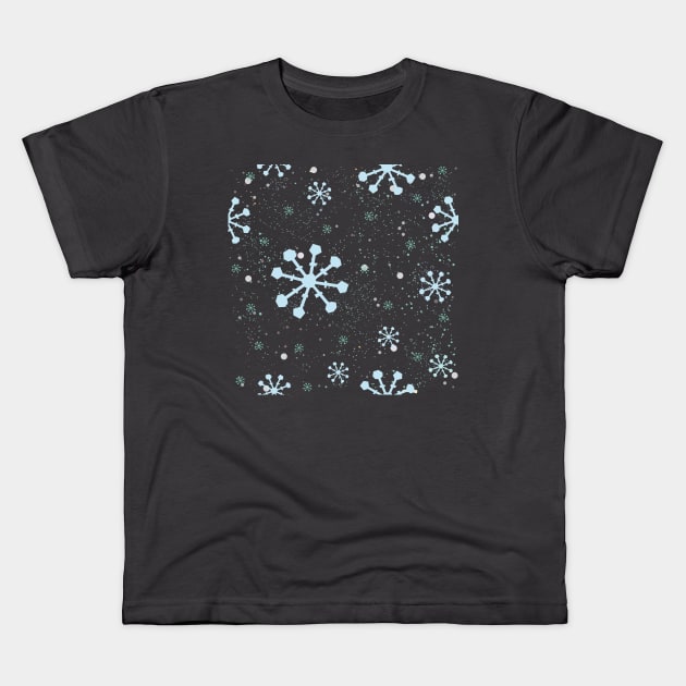 Snowflake Kids T-Shirt by Kristina Stellar Scandinavian Land
